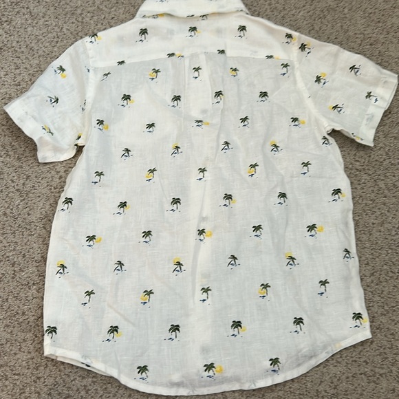 Janie & Jack Linen Palm Tree Shirt, 6 - Picture 7 of 8